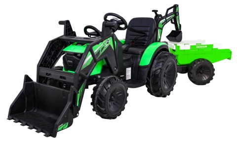 Pojazd Traktor Z Przyczepą 720-T Zielony