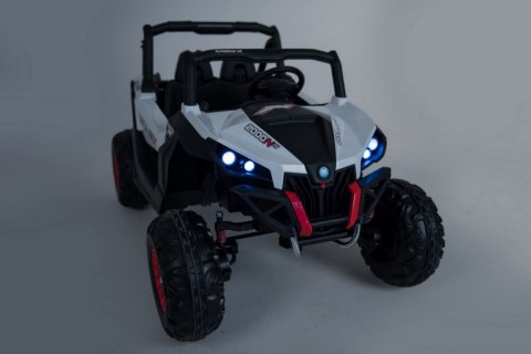 Buggy SuperStar dla dzieci Biały + Napęd 4x4 + Pilot + Bagażnik + MP3 LED + Blokada drzwi