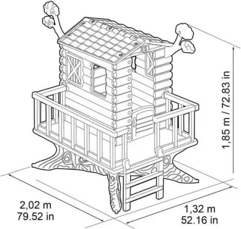 FEBER Domek na Drzewie Ogrodowy dla Dzieci House on The Tree