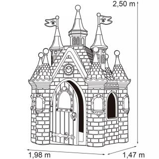 FEBER Ogromny pałac księżniczki Super Palace Domek Ogrodowy