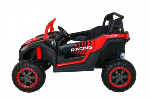 Buggy ATV Racing dla 2 dzieci Czerwony + Napęd 4x4 + Pilot + Wolny Start + MP3 LED