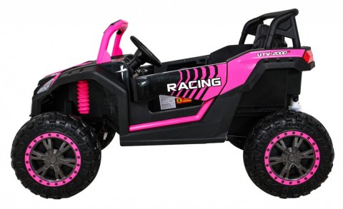 Buggy ATV Racing dla 2 dzieci Różowy + Napęd 4x4 + Pilot + Wolny Start + MP3 LED