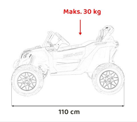 Pojazd ATV CAN-AM Maverick Czerwony