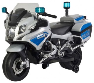 BMW R1200RT Policja Motor elektryczny dla dzieci + Kółka pomocnicze + Dźwięki + LED + EVA + Wolny Start