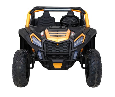 Buggy ATV Strong Racing dla 2 dzieci Złoty + Silnik bezszczotkowy + Pompowane koła + Audio LED