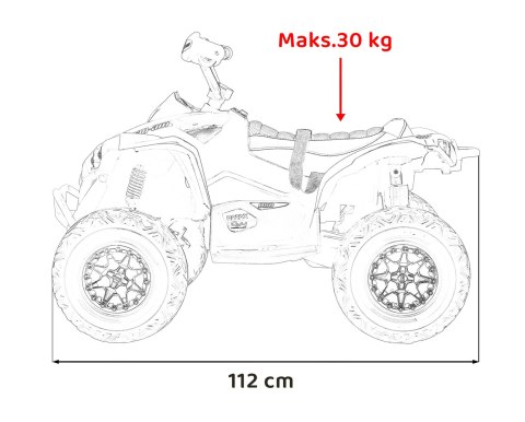 Quad Maverick ATV Biały