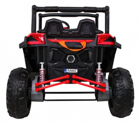 Buggy UTV-MX na akumulator dla dzieci Czerwony + Napęd 4x4 + Pilot + Audio LED + Schowek + EVA + Wolny Start