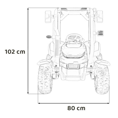 Traktor BLAST Z Przyczepką Niebieski