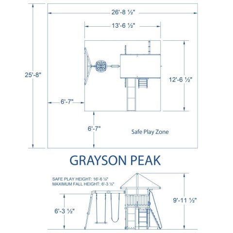 Drewniana Wieża Przygód Grayson Peak Backyard Discovery Step2