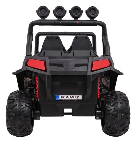 Grand Buggy Strong Lift dla dzieci Biały + Napęd 4x4 + Pilot + Bagażnik + Radio MP3 + LED