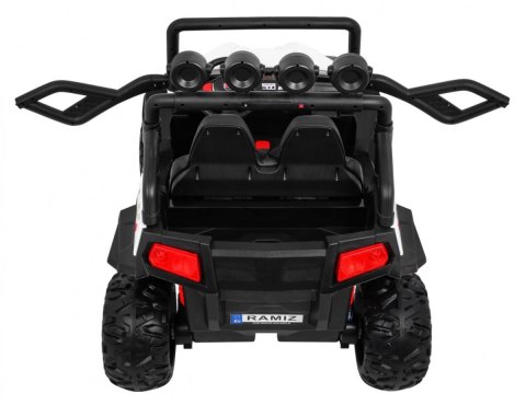 Grand Buggy Strong Lift dla dzieci Biały + Napęd 4x4 + Pilot + Bagażnik + Radio MP3 + LED