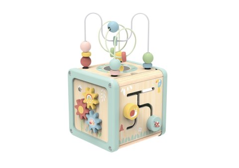 TOOKY TOY Drewniana Kostka Aktywności Sorter Labirynt