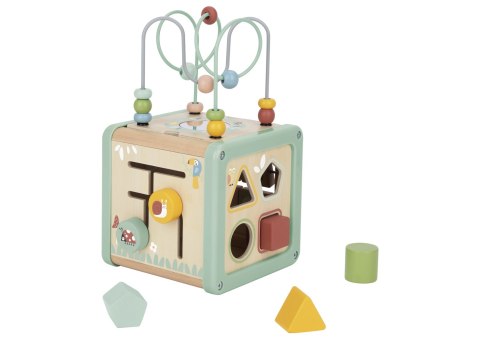 TOOKY TOY Drewniana Kostka Aktywności Sorter Labirynt