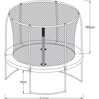 Axi Trampolina Bostonn 305 cm + Siatka