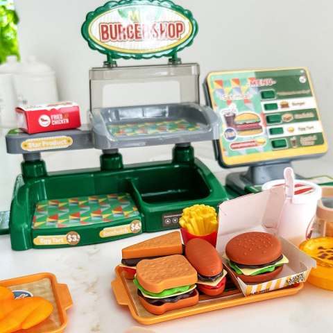 WOOPIE Sklep Restauracja Fast Food Mini Burger Shop 35 el.