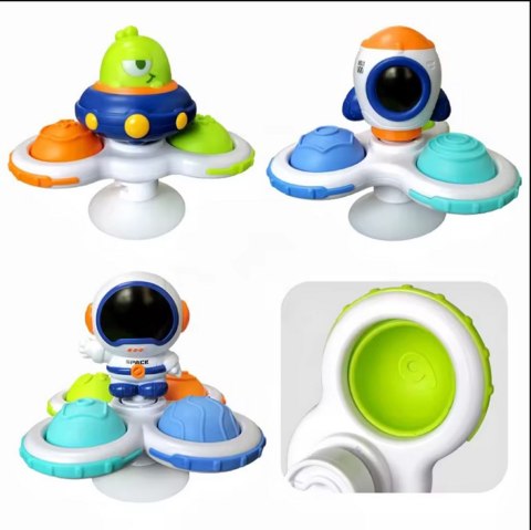 WOOPIE BABY Kosmiczny Spinner Pop-it Zabawka Sensoryczna Wymienne 3 szt.