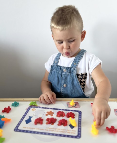 WOOPIE Zestaw Edukacyjny Nauka Liczenia Montessori Sorter Kolorów Morska Kraina 111 el.