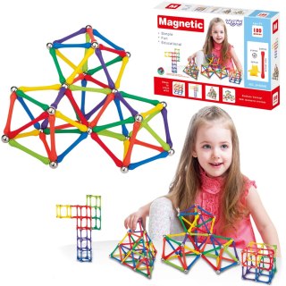 WOOPIE Magnetic Construction Blocks Creative Puzzle 180 pcs.