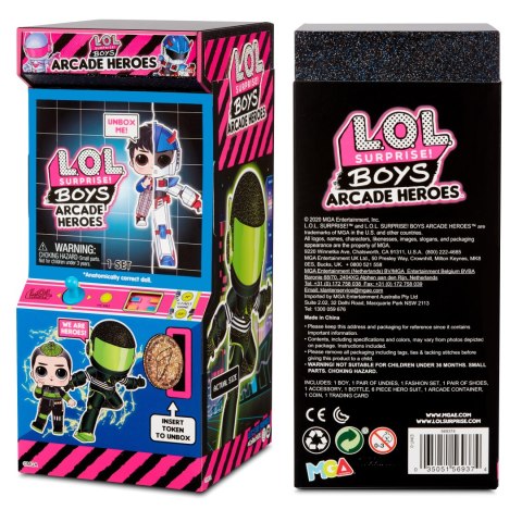 L.O.L Surprise Boys Arcade Heroes Bhaddie Bro lalka w automacie do gier