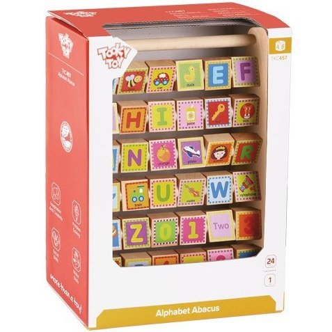 TOOKY TOY Alfabet Nauka Liter Cyfr Liczb Słów ABACUS