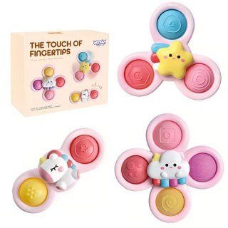 WOOPIE BABY Kosmiczny Spinner Pop-it Zabawka Sensoryczna Wymienne 3 szt Różowy.