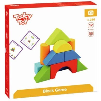 TOOKY TOY Gra Drewniane Klocki Block Game