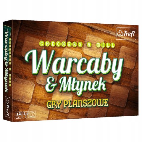 Gry planszowe Warcaby & Młynek Trefl 01681