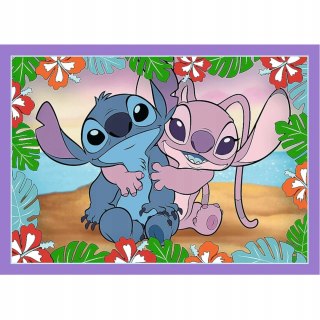 Puzzle 4w1 Lilo & Stitch Szalony dzień Trefl 34633