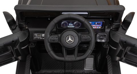 Mercedes AMG G63 dla dzieci Czarny + Pilot + MP3 LED + Wolny Start + EVA + Pasy