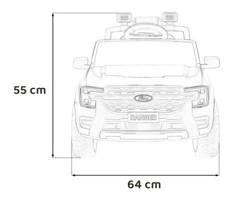 Pojazd Ford Ranger LIFT Niebieski