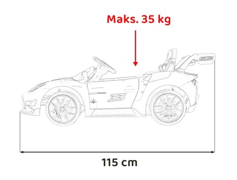 Pojazd Maserati MC20 GT2 Żółty