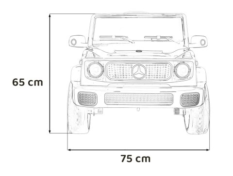 Pojazd Mercedes Benz EQG Czarny