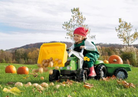 Rolly Toys rollyKid-X Traktor na pedały z Łyżką i Przyczepą