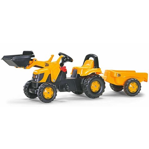 RollyKid JCB Rolly Toys Traktor na Pedały z Łyżką i Przyczepą