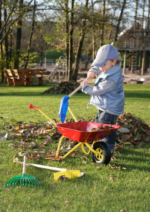 Taczka dla dzieci czerwona metalowa Rolly Toys