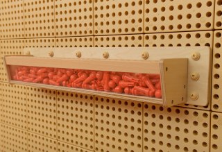 MASTERKIDZ Drewniany Pojemniczek Przezroczysta Ścianka 80 cm do Tablic Naukowo-Kreatywnych STEM