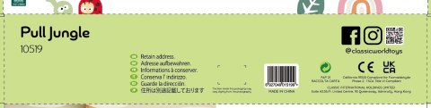 CLASSIC WORLD Montessori Kolejka Gąsienica Drewniana Układanka CLASSIC WORLD Montessori Kolejka Gąsienica Drewniana Układanka