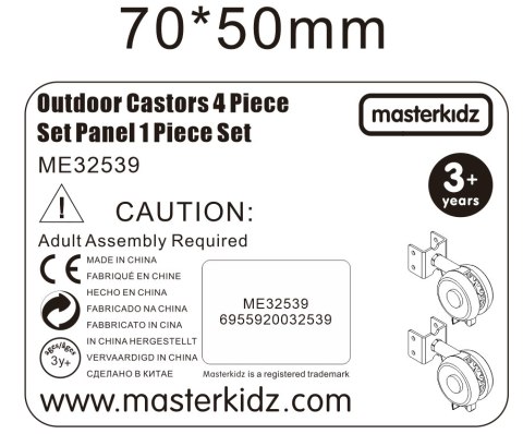 MASTERKIDZ Kółka do Tablicy Wolnostojących STEM 4 szt.