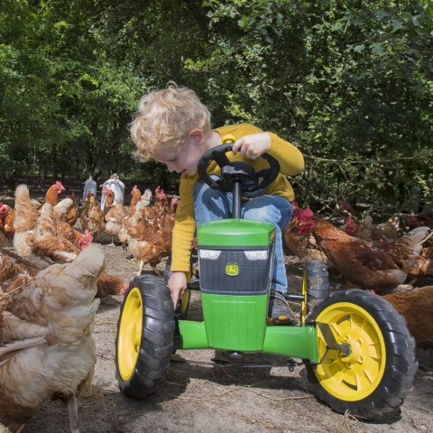 BERG Gokart na Pedały John Deere Ciche Koła 2-5 lat do 30 kg