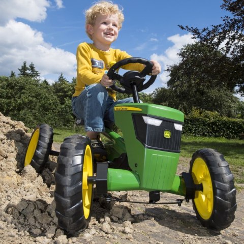 BERG Gokart na Pedały John Deere Ciche Koła 2-5 lat do 30 kg