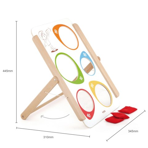 VIGA Drewniana Gra Zręcznościowa Rzut Do Celu Certyfikat FSC