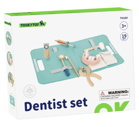 TOOKY TOY Zestaw Małego Dentysty Walizka Lekarza 19 el. FSC