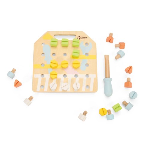 CLASSIC WORLD Wooden Manipulative Board Logic Puzzle