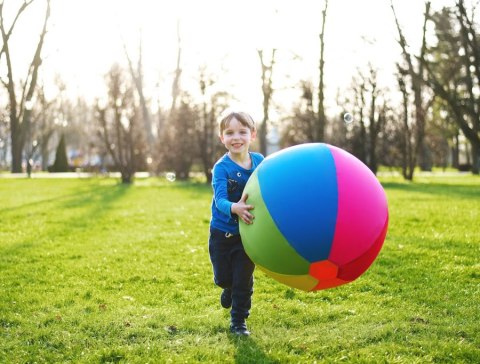 Magiczna Piłka Balonowa XXL Pszczółka ( żółto - czarna)