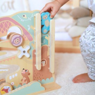 TOOKY TOY Labirynt Tablica Edukacyjna Tor 2w1 Labirynt Drewniany