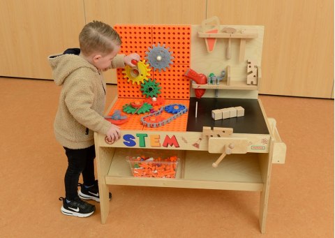 MASTERKIDZ Drewniany Warsztat XXL Montessori STEM z Narzędziami