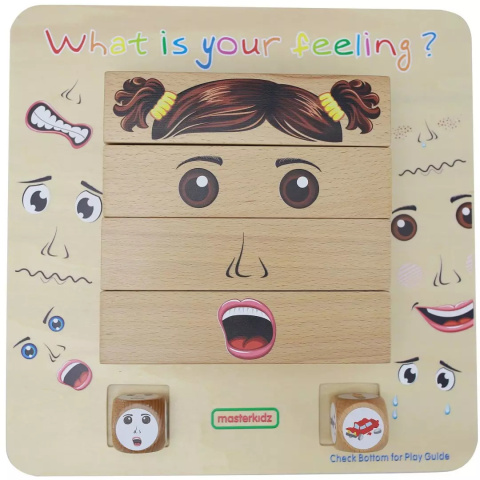 MASTERKIDZ Nauka Emocji Gra Drewniana Montessori MASTERKIDZ Nauka Emocji Gra Drewniana Montessori