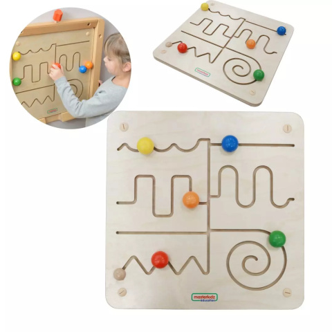 MASTERKIDZ Tablica Edukacyjna Labirynt Montessori MASTERKIDZ Tablica Edukacyjna Labirynt Montessori