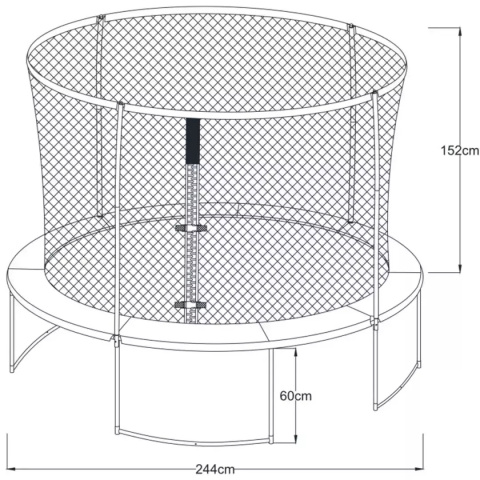 Axi Trampolina Bostonn 244 cm + Siatka Axi Trampolina Bostonn 244 cm + Siatka