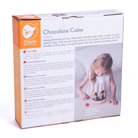 CLASSIC WORLD Drewniany Tort Urodzinowy do Krojenia 19el. CLASSIC WORLD Drewniany Tort Urodzinowy do Krojenia 19el.